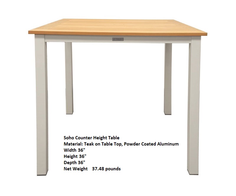 Soho Counter Height 3PC Set by Three Birds Casual - Image 2
